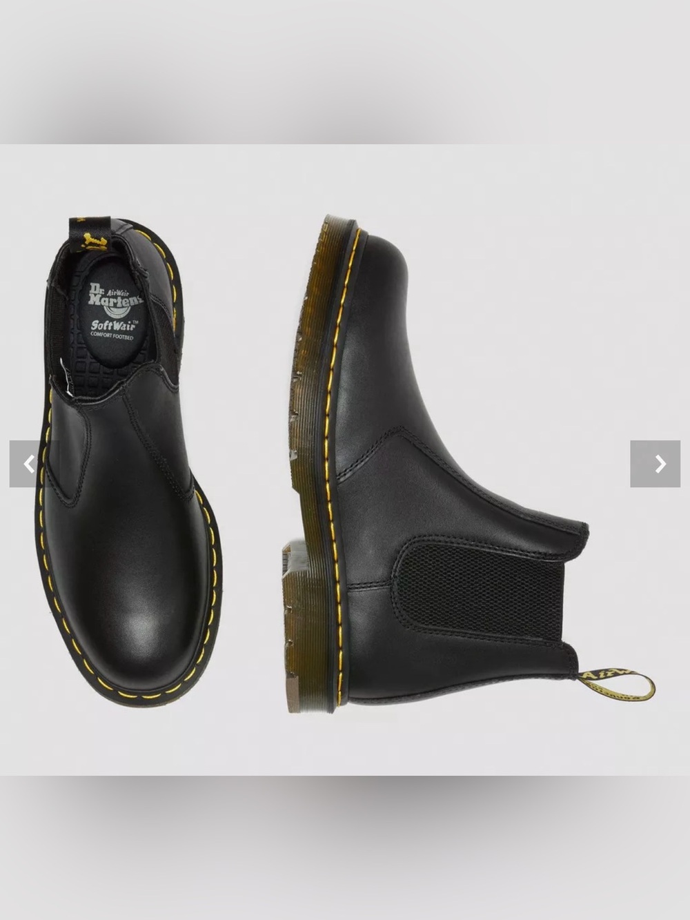 Dr. Martens 2976 SR Industrial Full Grain Leather Chelsea Boot NEW $190